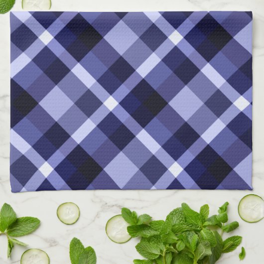Trendy Navy Blue Pset Pattern Kitchen Towel Theedoek (Gevouwen)