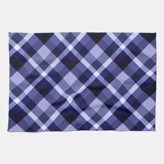 Trendy Navy Blue Pset Pattern Kitchen Towel Theedoek (Horizontaal)