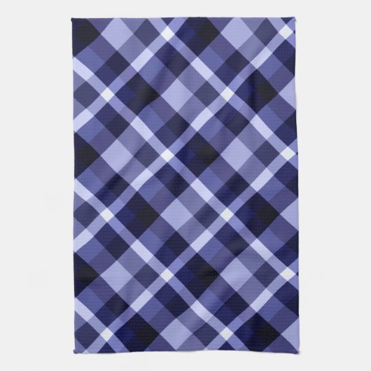 Trendy Navy Blue Pset Pattern Kitchen Towel Theedoek (Verticaal)