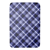 Trendy Navy Blue Pset Pattern Large Bath Mat (Voorkant Verticaal)