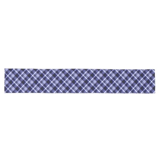 Trendy Navy Blue Pset Pattern Large Table Runner Lange Tafelloper (Horizontaal)
