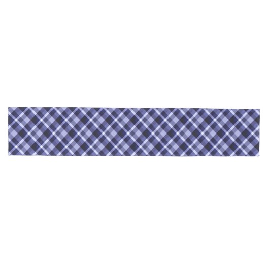 Trendy Navy Blue Pset Pattern Medium Table Runner Medium Tafelloper (Horizontaal)