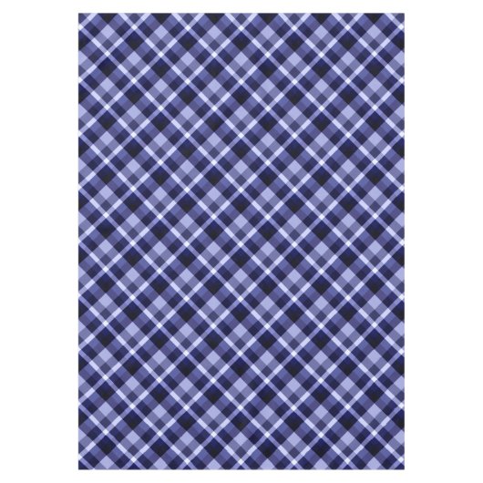 Trendy Navy Blue Pset Pattern medium Tablecloth Tafelkleed (Voorkant)