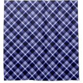 Trendy Navy Blue Pset Pattern Shower Curtain Douchegordijn (Voorkant)