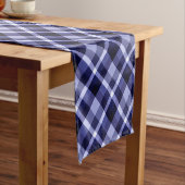 Trendy Navy Blue Pset Pattern Small Table Runner Korte Tafelloper (Voorbeeld)