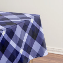 Trendy Navy Blue Pset Pattern Small Tablecloth