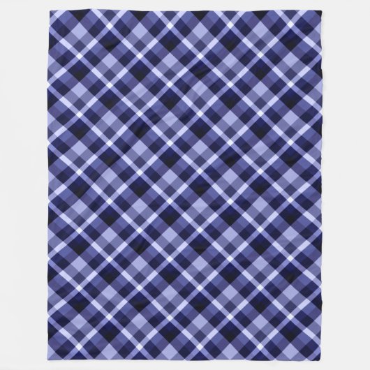 Trendy Navy Blue Pset Print Large Fleece Blanket (Voorkant)