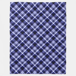 Trendy Navy Blue Pset Print Large Fleece Blanket Deken