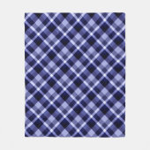 Trendy Navy Blue Pset Print Medium Fleece Blanket (Voorkant)