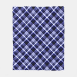 Trendy Navy Blue Pset Print Medium Fleece Blanket