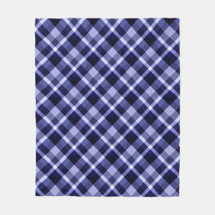 Trendy Navy Blue Pset Print Medium Fleece Blanket Deken