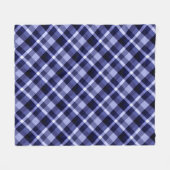 Trendy Navy Blue Pset Print Medium Fleece Blanket Deken (Voorkant (Horizontaal))