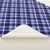 Trendy Navy Blue Pset Print Medium Sherpa Blanket Sherpa Deken (3/4)