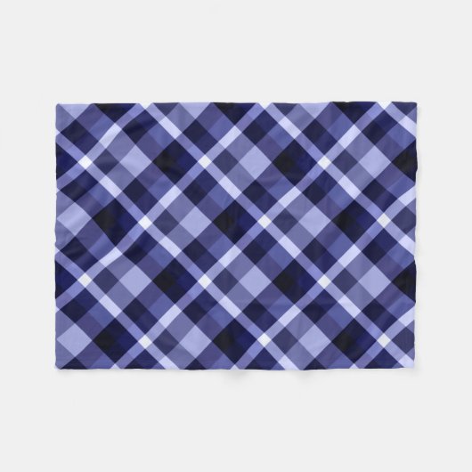 Trendy Navy Blue Pset Print Small Fleece Blanket (Voorkant (Horizontaal))