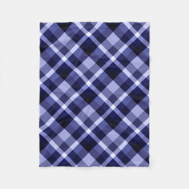 Trendy Navy Blue Pset Print Small Fleece Blanket Deken
