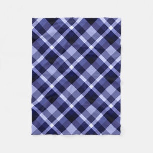 Trendy Navy Blue Pset Print Small Fleece Blanket Deken