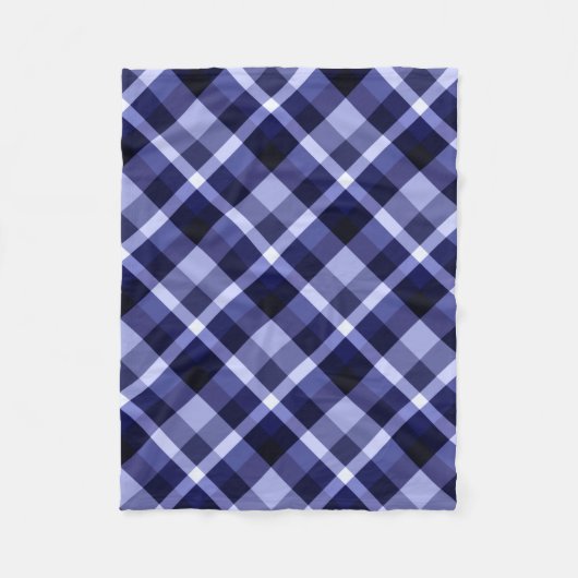 Trendy Navy Blue Pset Print Small Fleece Blanket Deken (Voorkant)