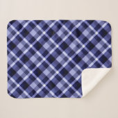 Trendy Navy Blue Pset Print Small Sherpa Blanket Sherpa Deken (Voorkant (horizontaal))