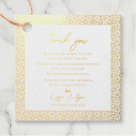Trendy Navy Gold Design Wedding Bedankt Bericht Bedankjes Labels