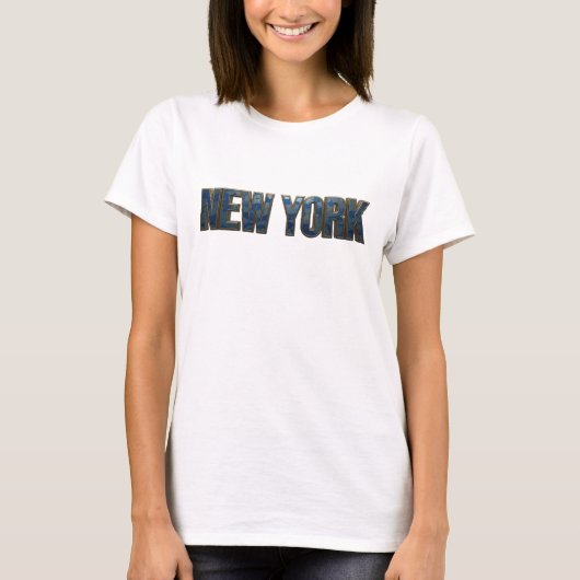 Trendy Navy NEW YORK T-shirt (Voorkant)
