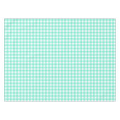 Trendy Neo Mint Gingham Controleert Patroontablet Tafelkleed (Voorkant (Horizontaal))