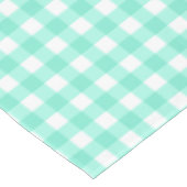 Trendy Neo Mint Gingham Controleert Patroontablet Tafelkleed (Gekanteld)