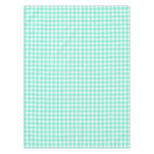 Trendy Neo Mint Gingham Controleert Patroontablet Tafelkleed (Voorkant)