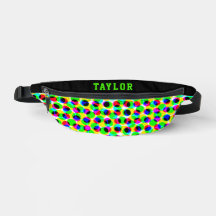 Trendy Neon Disco Lichten Naam Kleurrijke Stippen 