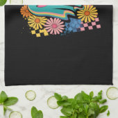 Trendy Neon Floral Ghost Halloween Theedoek (Gevouwen)