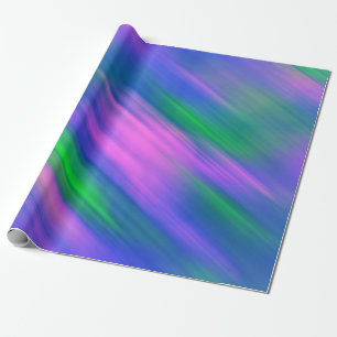 Trendy Neon Helder Blauw groen roze Abstract Cadeaupapier