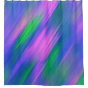 Trendy Neon Helder Blauw groen roze Abstract Douchegordijn
