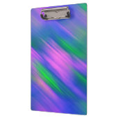 Trendy Neon Helder Blauw groen roze Abstract Klembord (Links)
