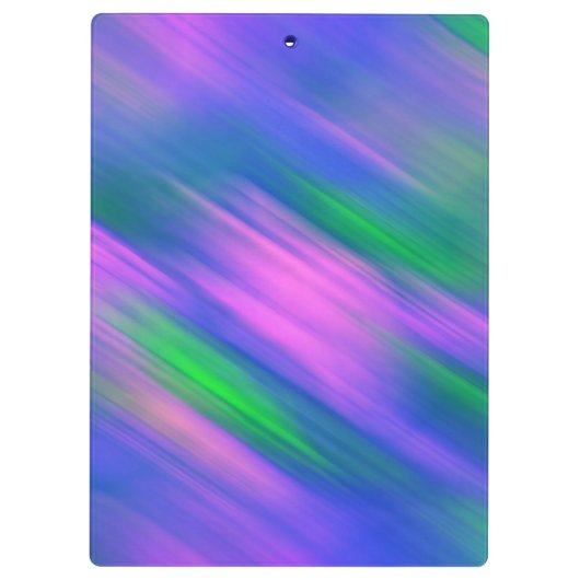 Trendy Neon Helder Blauw groen roze Abstract Klembord (Achterkant)
