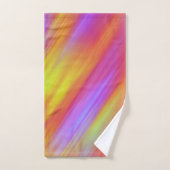 Trendy Neon Helder Rood Roze Geel Abstract Bad Handdoek (Handdoek)