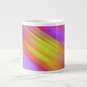 Trendy Neon Helder Rood Roze Geel Abstract Grote Koffiekop