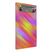 Trendy Neon Helder Rood Roze Geel Abstract Mini Klembord (Schuin)