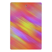 Trendy Neon Helder Rood Roze Geel Abstract Mini Klembord (Achterkant)