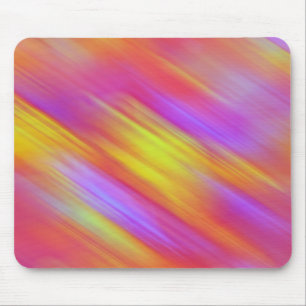 Trendy Neon Helder Rood Roze Geel Abstract Muismat