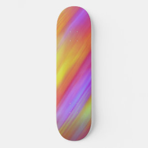 Trendy Neon Helder Rood Roze Geel Abstract Persoonlijk Skateboard
