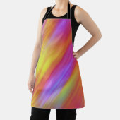 Trendy Neon Helder Rood Roze Geel Abstract Schort (Insitu)