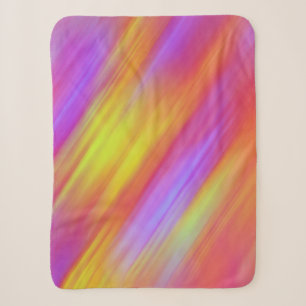 Trendy Neon Helder Rood Roze Geel Abstract Sherpa Deken