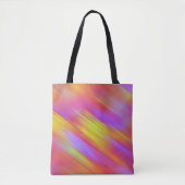 Trendy Neon Helder Rood Roze Geel Abstract Tote Bag (Voorkant)