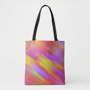 Trendy Neon Helder Rood Roze Geel Abstract Tote Bag