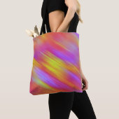 Trendy Neon Helder Rood Roze Geel Abstract Tote Bag (Dichtbij)