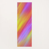 Trendy Neon Helder Rood Roze Geel Abstract Yogamat (Achterkant)