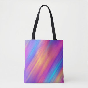 Trendy Neon Helderblauw Roze Geel Abstract Tote Bag