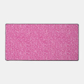 Trendy Neon Hot Pink Glitter Bureaumat (Voorkant)