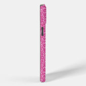 Trendy Neon Hot Pink Glitter Case-Mate iPhone Case (Achterkant / Rechts)
