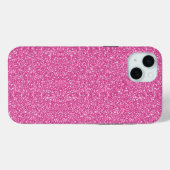 Trendy Neon Hot Pink Glitter Case-Mate iPhone Case (Achterkant (horizontaal))
