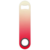 Trendy Neon Red tot witte ombre gradiënt Speed Flessenopener (Voorkant)